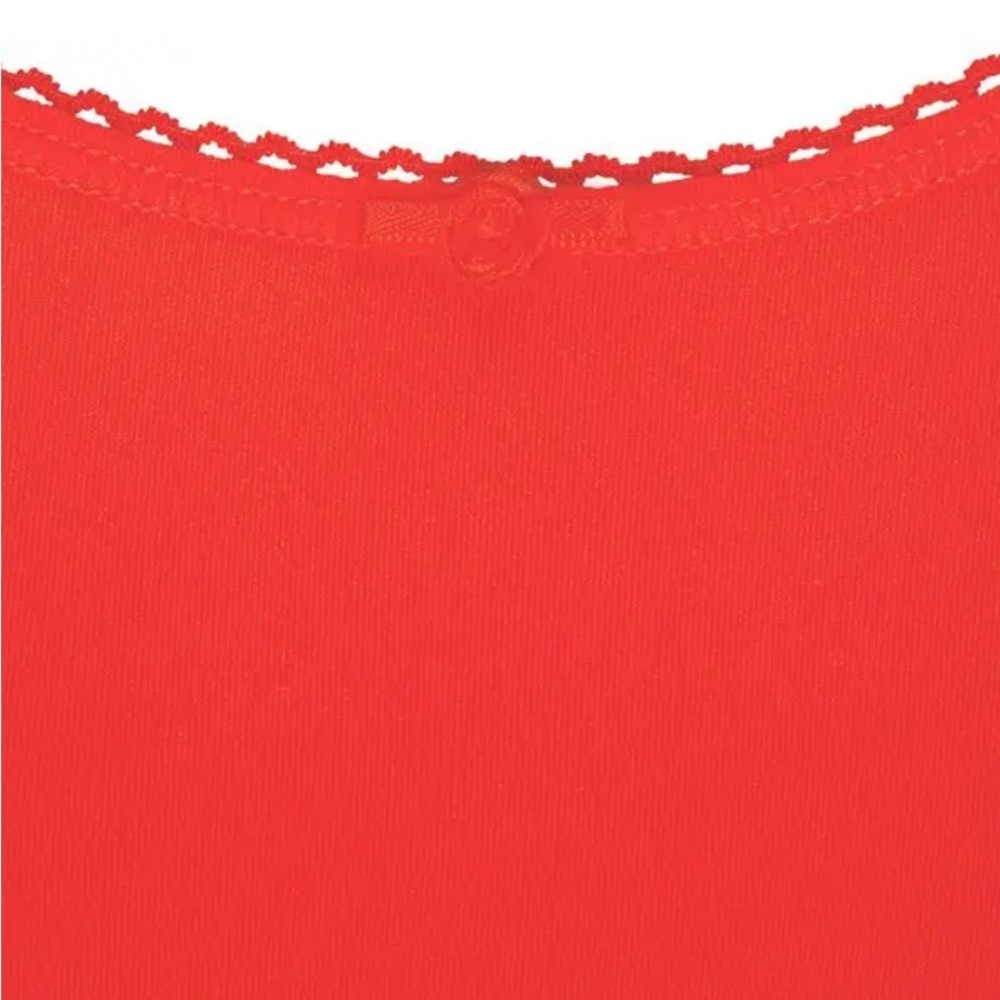 SKIMS Fits Everybody Red Picot Trim Bodysuit - Picture 8 of 8